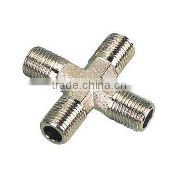 high quality 2015 new arrival brass cross type quick coupling hose connection