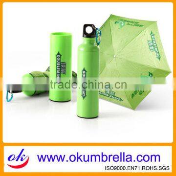 Water bottle umbrella