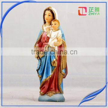 Resin Virgin Mary and Baby Jesus Statue Religious Statues photo-3