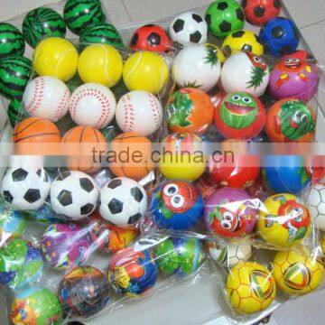 6.3cm PU Foam Stress Foam Toy Soccer Balls Sponge Neon Color Rubber Balls photo-4