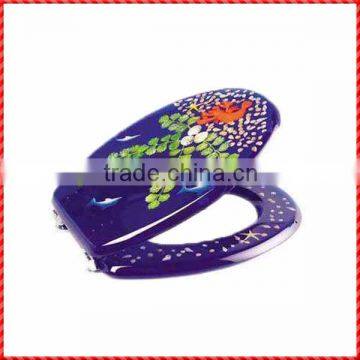 Fancy fish sea theme resin custom Decorative Toilet Seat