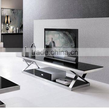 Stainless Steel Living Room tv Cabinet Designs