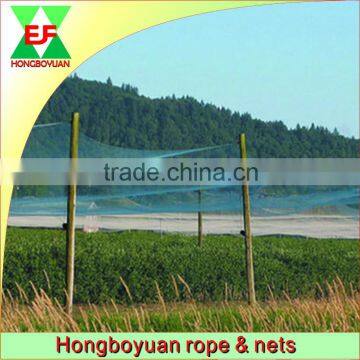 extruded plastic hail netting to protect plants and tree