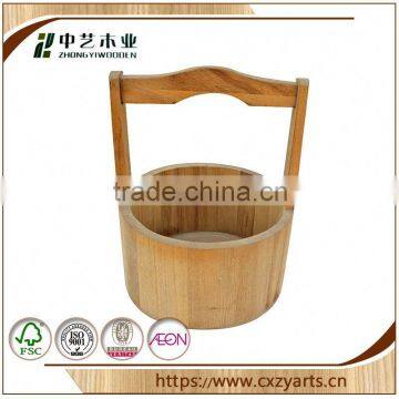 on Sale China Factory High Quality Cheap Small Wooden Barrel Bathtub photo-3