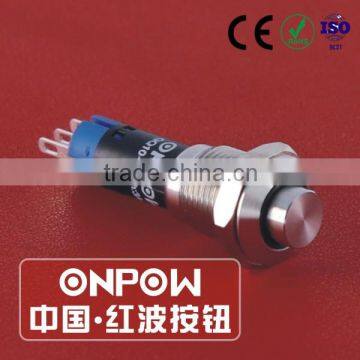 30 Years Industry Leader ONPOW Metal Push Button Switch GQ10-K-11/S Dia. 10mm CE ROHS