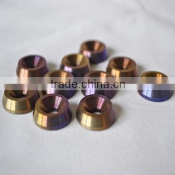 Precision customised cnc anodizing titanium turned bush