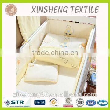 Embroidery Baby crib bedding set/ cat design