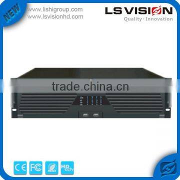 LS VISION H.265 HD 128 Channel NVR ONVIF compatible, Support e-sata port, Support 16 hard drives