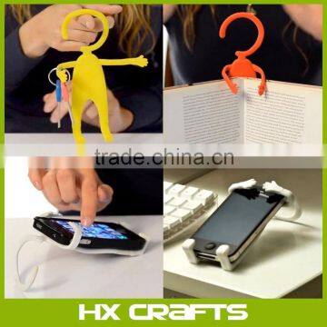 Funny Man Shape Silicone Cell Phone Holder Flexible Car Tools Car Phone Holder Universal Silicon Phone Stand photo-6