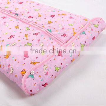 Infant Kids Anti Kicking Quilt Sleeping Bag for Four Seasons Detachable Fillings Pink Style photo-4