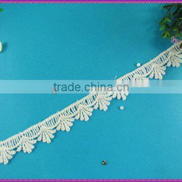 2015 new design french ruffle lace trim for wedding dress lace