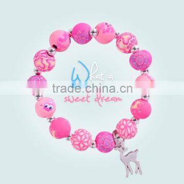 Sweet Polymer style Clay Accessories For Girls Fashion Handmade Clay Bracelet