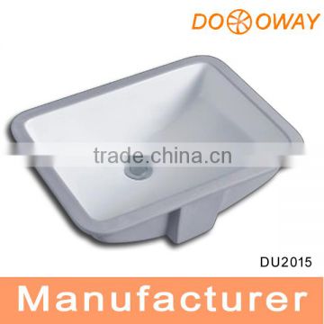 made in chinarectangle undercounter sinks,porcelain sink DU2015