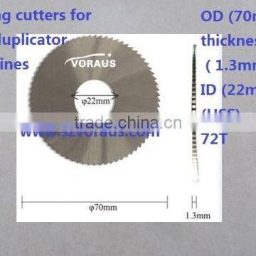 Milling cutters for key-duplicator machines