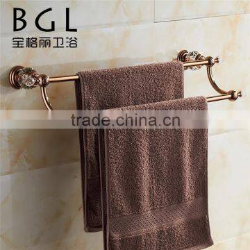 2015news bathroom accessories bronze crystal chrome single towel bar