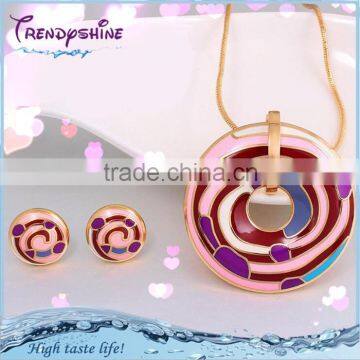 Fashion new indian bridal enamel jewelry display set