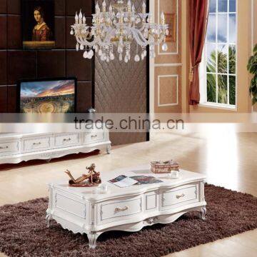 Elegant White living room TV Console