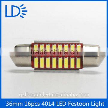 Car accessory festoon light 31mm 36mm 39mm 4014smd led bulb