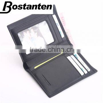 Cowhide Leather Men Short Wallet Pocket Designer Purses photo-6