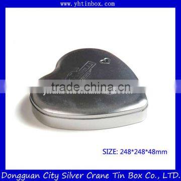 Heart-Shaped Decorative Chocolate Tin Box