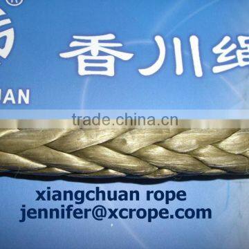 Kevlar Fiber 12 strands 35mm 150M with 1.5M splice eyes in both ends