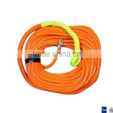 supermax orange color synthetic winch line / uhmwpe rope