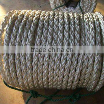 nylon braided rope/marine rope/mooring rope for ship