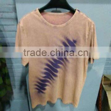 Custom OEM Printed T-shirt Tie Die Clothing Tie-dye Men T-shirt in Bandhnu Printing and Dyeing Tees