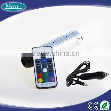 Car using mini size 6W RGB fiber optic projector with RF remote controller