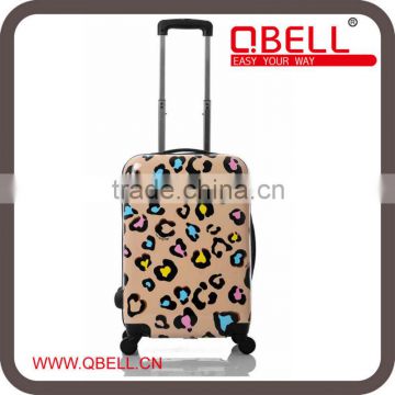 ABS+PC Hard Trolley Luggage with colourful heart printing