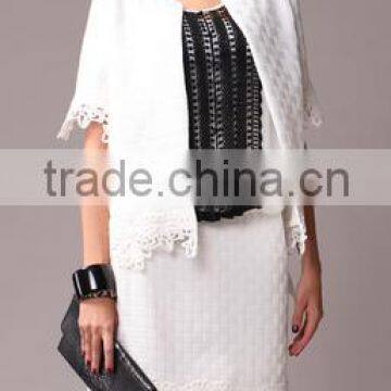 Pretty Steps 2016 new jackets women slim coat white color suits for women
