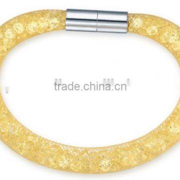 New Fashion Gold Plated Silver Mesh Bracelet Stardust Mesh Bracelet