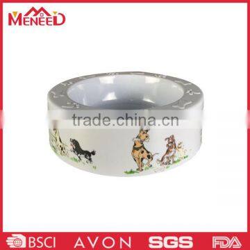 SGS Certificatification New design Animal Print Melamine Pet Bowl