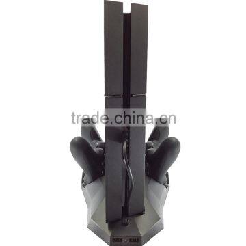 Multi-functional Vertical Stand With Cooling Fan, Dual Controller Charging Dock And USB Hub For PS4 photo-3