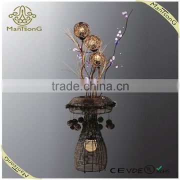 Hot Sale Modern Wicker Floor Lamp with Rattan, Decorative Floor Lamp