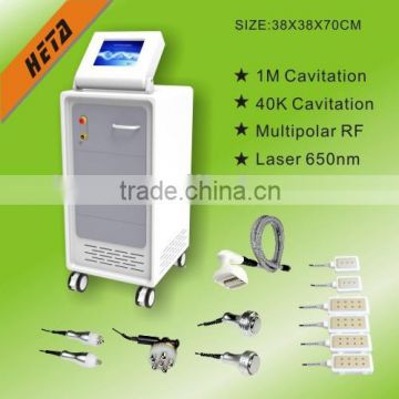 2015 newest multipolar RF cavitation lipolaser vacuum beauty instrument