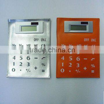 plastic calculator bag,8digital sunny powered cheap solar powered foldable calculator