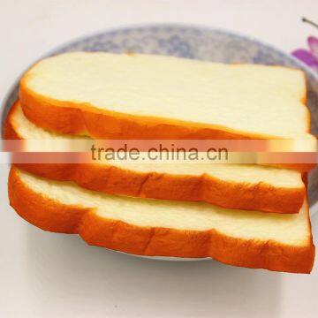 High Quality Soft New Products Artificial Toast Bread Slice Model With Cream Smell For Bakery Shop Machine Sell Display Decor