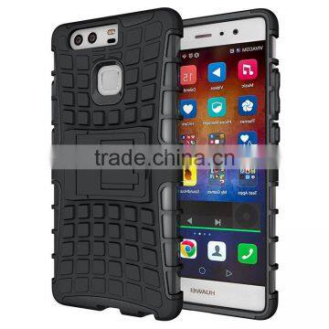 For HUAWEI P9 Lite Armor CASE Heavy Duty Hybrid Rugged TPU Impact Kickstand ShockProof Case Tyre Case Robot Case Spide Case photo-5
