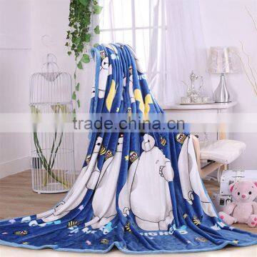 High Quality Printed 100% Polyester Flannel Blanket