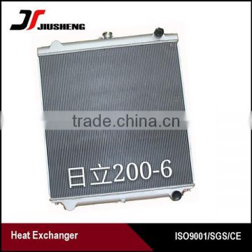 aluminum tube fin EX200-6 excavator water radiator in stock aftermarket replacements