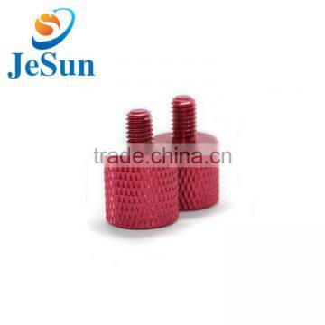 Red plating high precision knurl screws