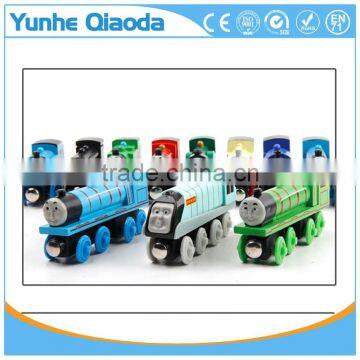 High Quality Baby Toy Small Wooden Magnetic Train Thomas photo-3