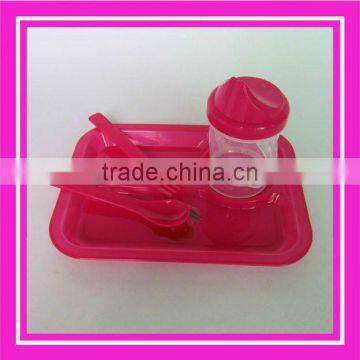 Wholesale 4pcs tableware plastic picnic set