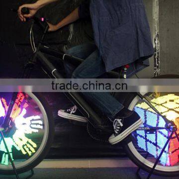 YQ8003 DIY Programmable Bicycle Spoke Bike Wheel LED Light Double Sided Screen Display Image Waterproof For 26 Inches Bicycle photo-4