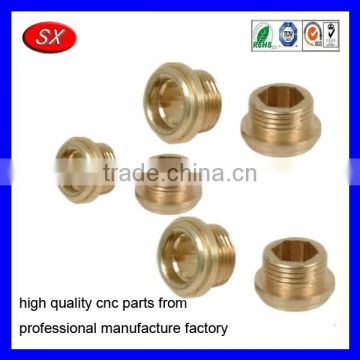 custom brass valve seat auto spare parts hex nuts Machining Service parts