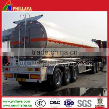 Aluminum Alloy Manhole Cover Fuel Tanker 3-axle 46.8 Cbm Oil Tanker Vessel For Sale photo-3