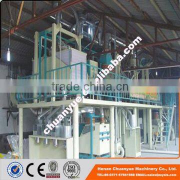 Complete line maize milling machine for maize grits and flour