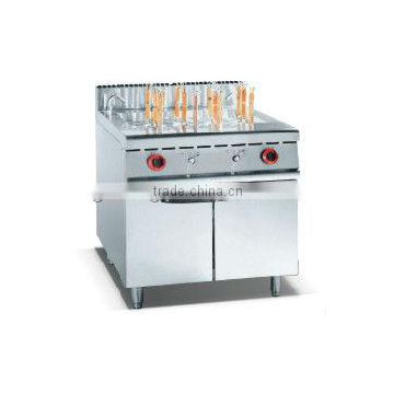 Factory price gas commercial pasta cooker with cabinet for resturant and hotel