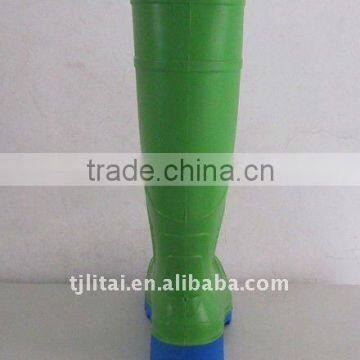 Shine Green Pvc Boot 2016 New Arrive Boot Resistence Water